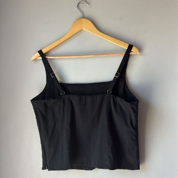 Abercrombie & Fitch Corset Top Size XL Cami Crop Y2K Preppy Coquette Grunge - Picture 2 of 6